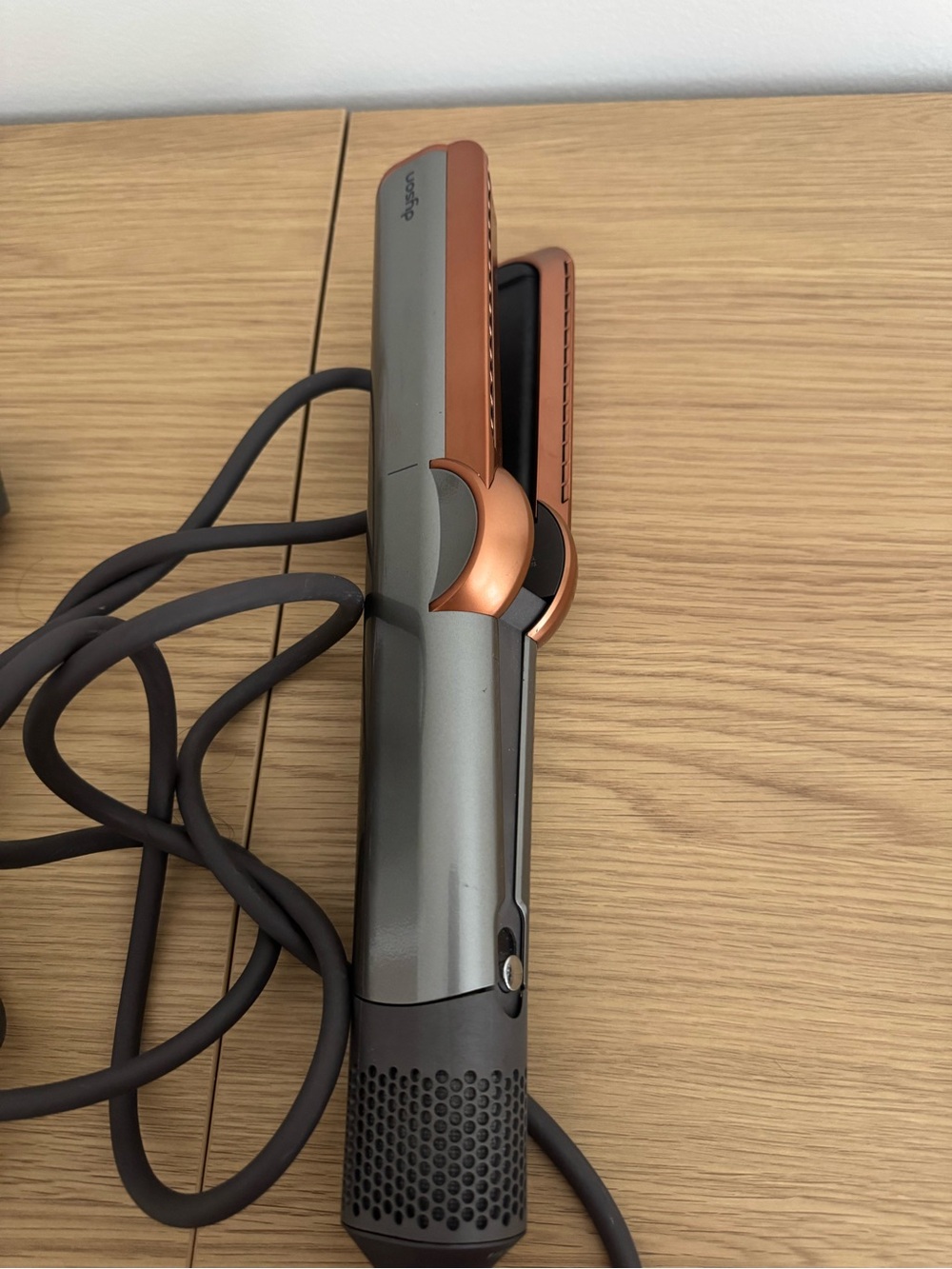 Dyson Hair Straightener in Gray and Copper